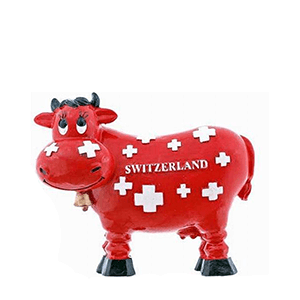 Магніт «Червона корова» з написом Швейцарія