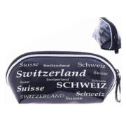 Косметичка чорно-біла з написом Швейцарія  / 72-1321: фото 2