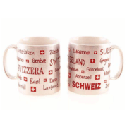 Срібляста чашка з написами місць Швейцарії / 78-0977: фото 2