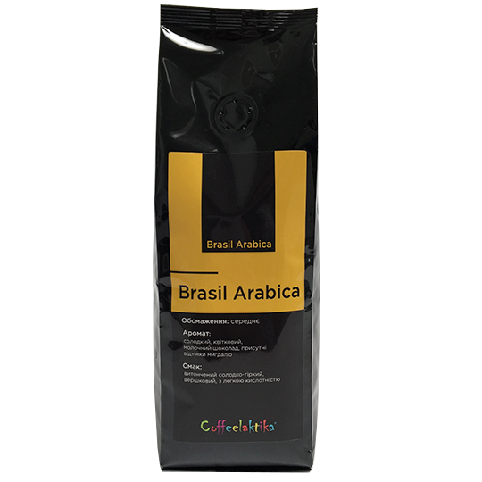Кофе в зернах CoffeeLaktika Brasil Burbon 200г