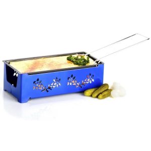 Мини раклетница на 4 свечи Heat Cheese CH-Kreuz синяя