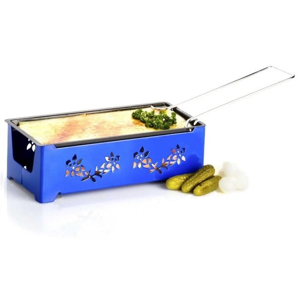 Мини раклетница на 4 свечи Heat Cheese CH-Kreuz синяя