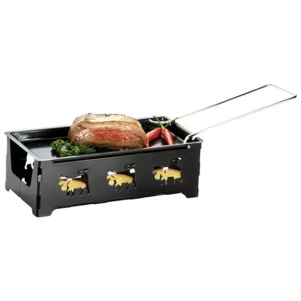 Мини раклетница на 4 свечи Heat Cheese CH-Kreuz черная