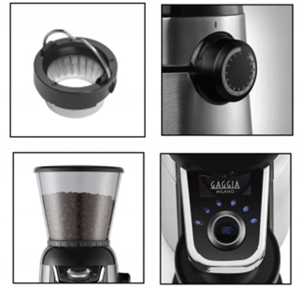 Кавомолка жорнова для дому Gaggia MD15 Nero - Зображення 4