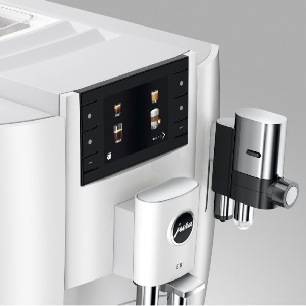 Автоматична кавоварка Jura E8 Piano White (EC) - Зображення 6