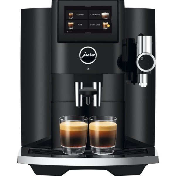 Кофемашина с капучинатором Jura S8 Piano Black EB