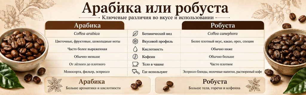 Арабика или робуста как сравнить два вида дома