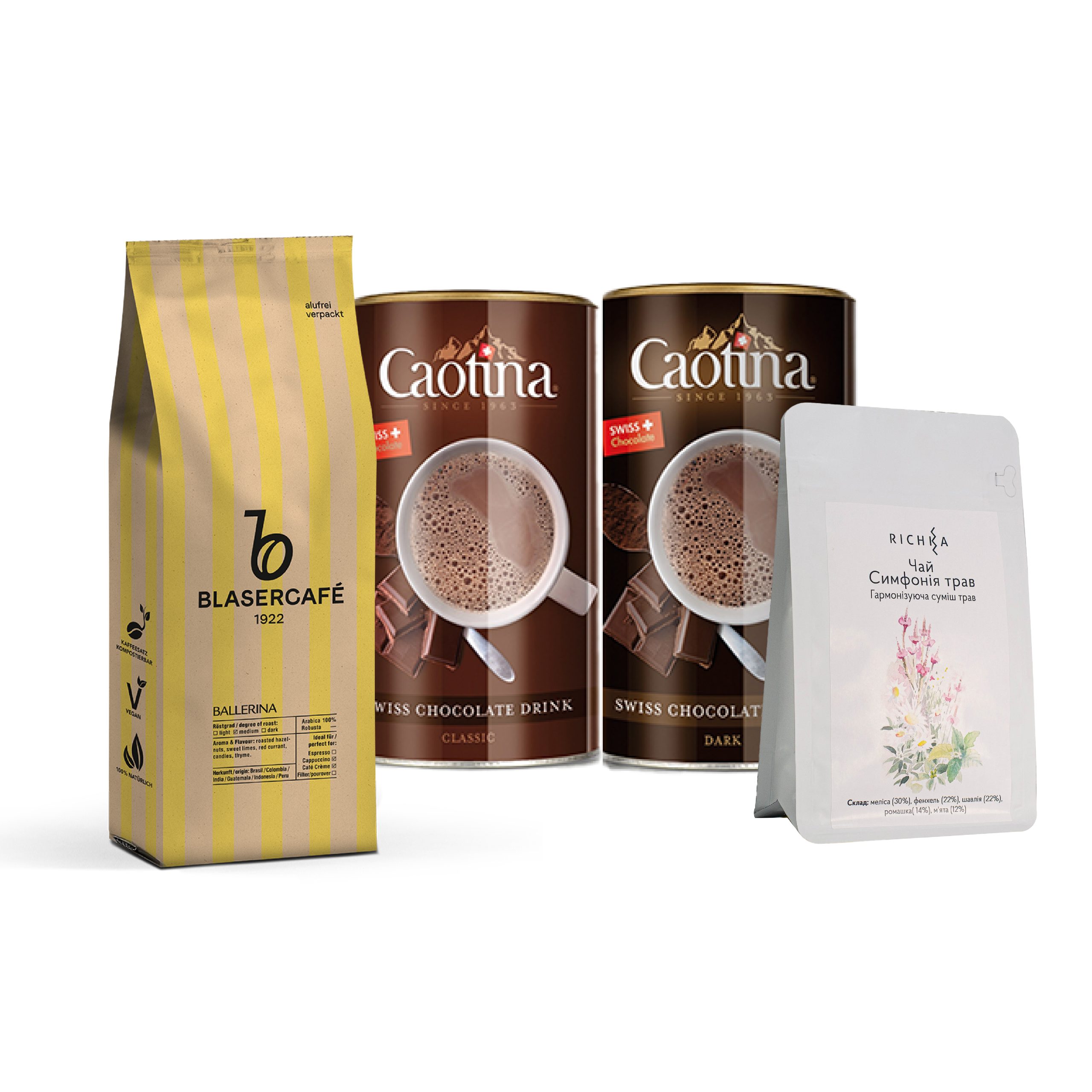 Набор чай кофе и какао «Трио Наслаждений»