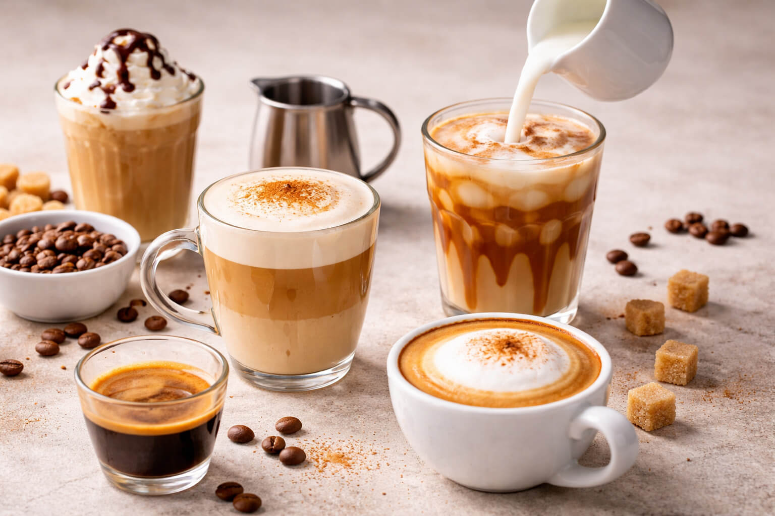 Калорийность кофе – сколько калорий в кофе с молоком