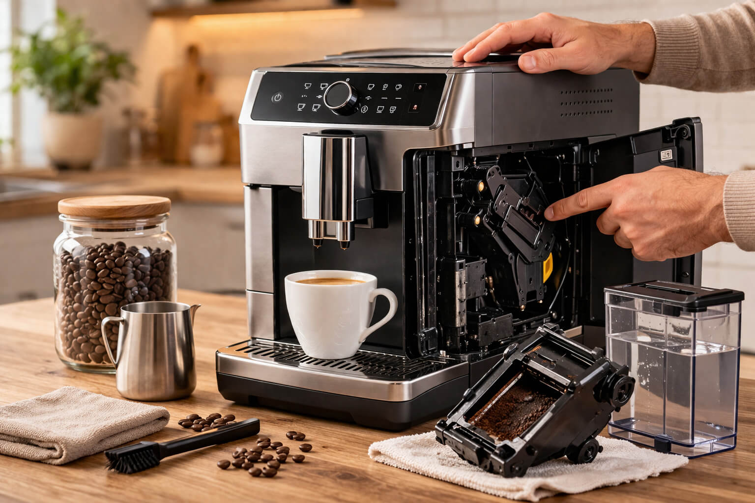 Кофемашина не варит кофе. Что можно проверить без мастера