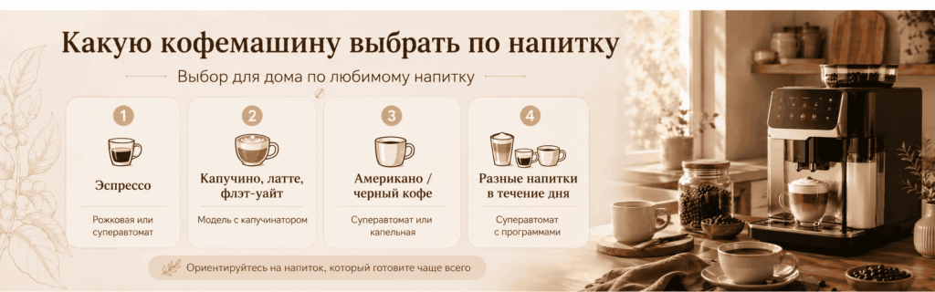 Какую кофемашину для дома выбрать