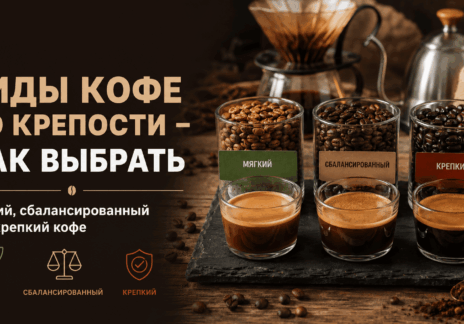 Виды кофе по крепости – как выбрать мягкий, сбалансированный или крепкий кофе