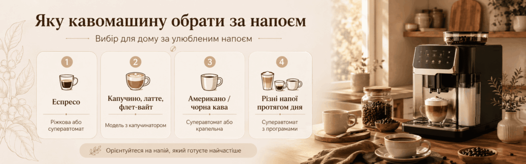 кавомашина для дому яку вибрати