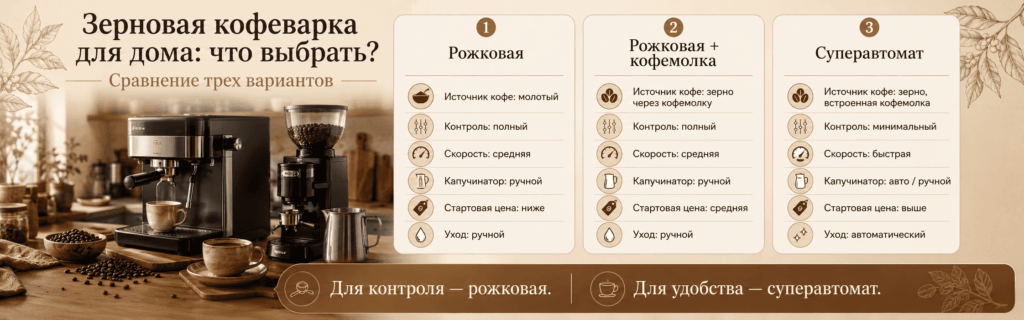 купить рожковую кофеварку для дома