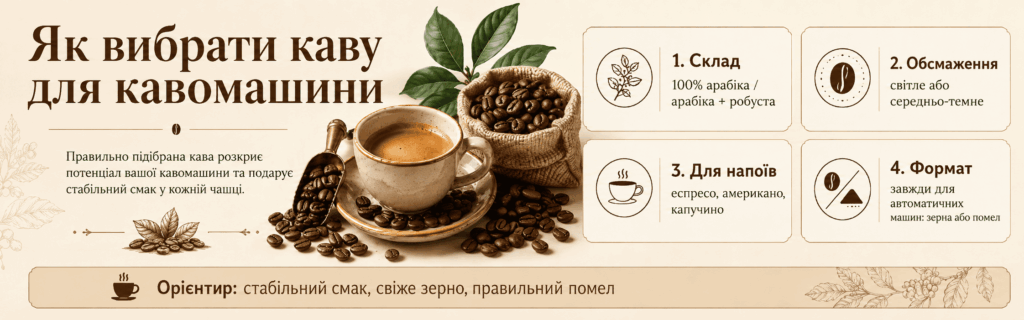 купити каву в зернах для кавомашини