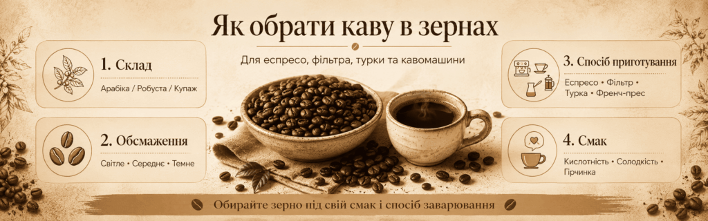 купити каву в зернах