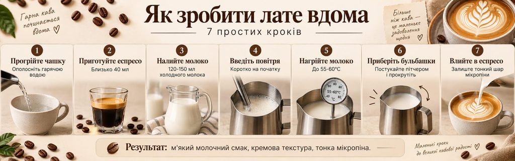 Як зробити лате вдома