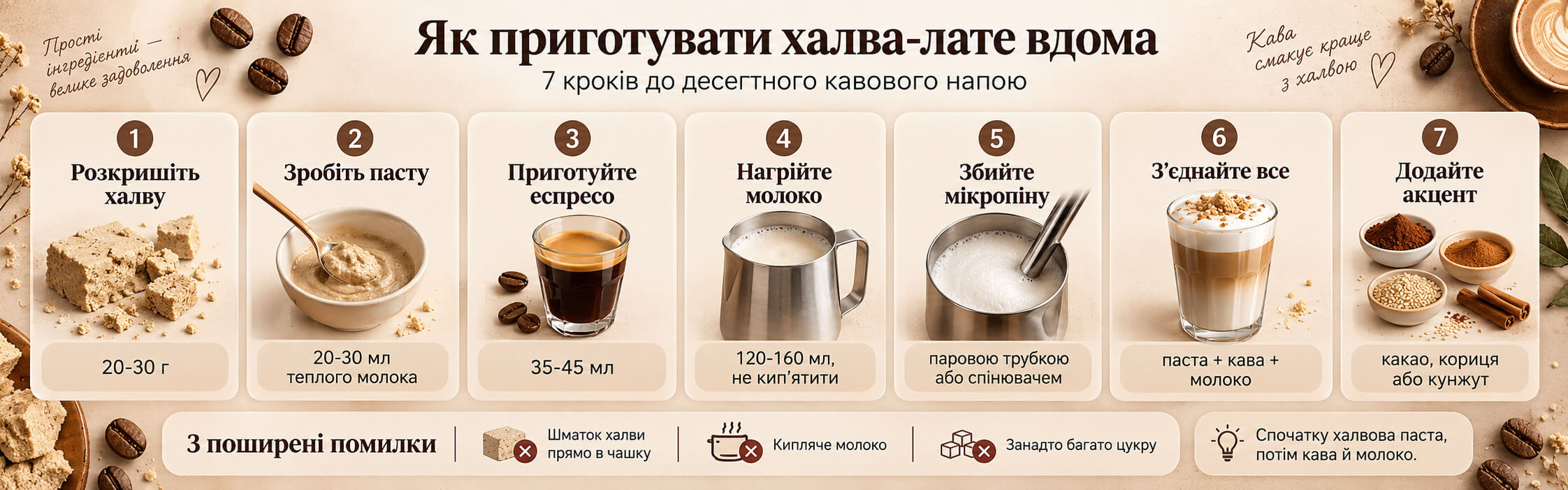 Як приготувати халва-лате вдома